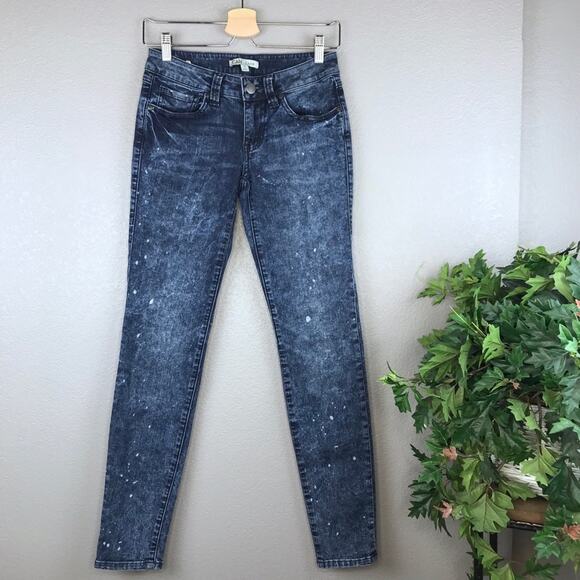 Cabi Jeans #920 Constellation Wash Bleach Dye Skinny Jeans Size 0 - Picture 2 of 8